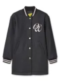Off-White Kids Varsity single-breasted coat - Grey