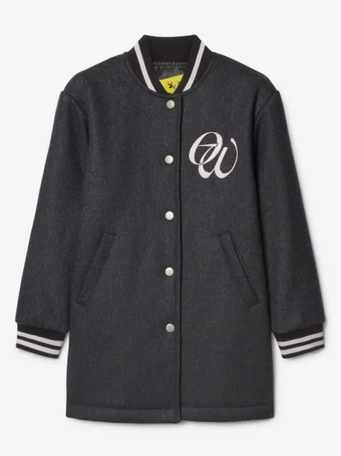 Off-White Kids manteau Varsity à simple boutonnage