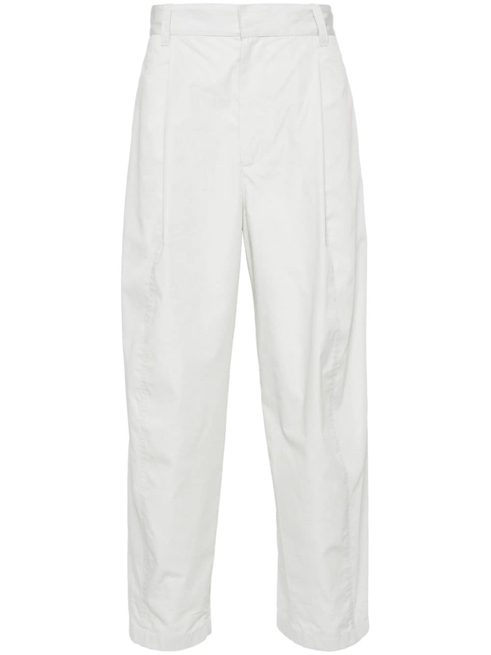 pleat-detailing loose-fit trousers