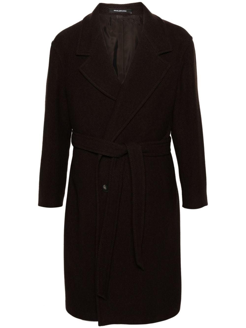 Tagliatore Royce Wool-blend Coat In Brown
