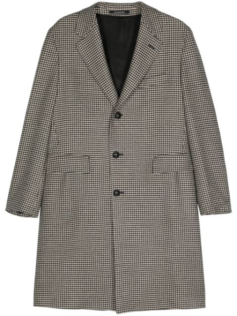 Tagliatore houndstooth virgin-wool coat Men