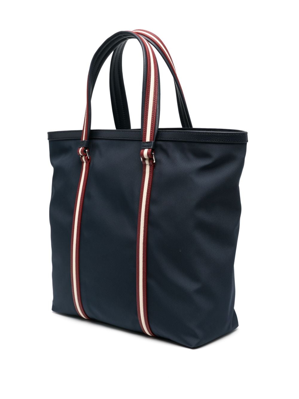 Shop Bally Medium Code Logo-print Tote Bag In 蓝色