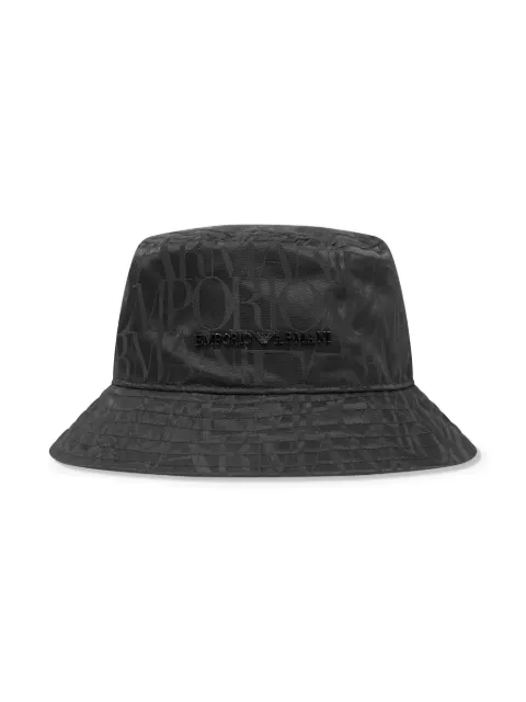 Emporio Armani Kids logo-appliqué jacquard bucket hat