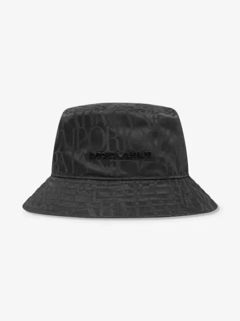 Emporio Armani Kids logo-appliqué jacquard bucket hat