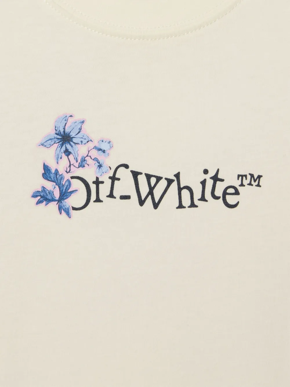 Off-White Kids Katoenen T-shirt met print Wit