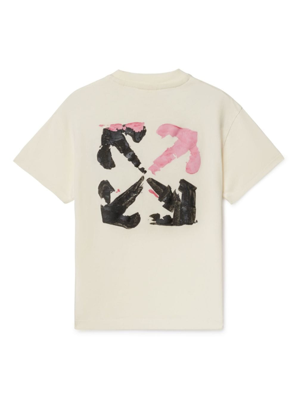 Shop Off-white Arrow Acrylic Cotton T-shirt In White