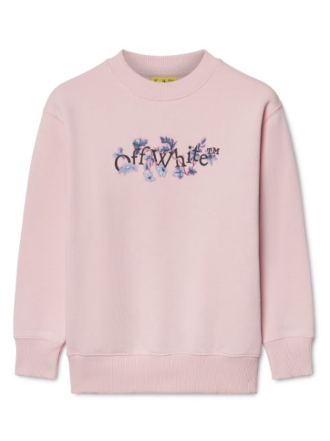 Off-White Kids Bookish Flowers sweatshirt