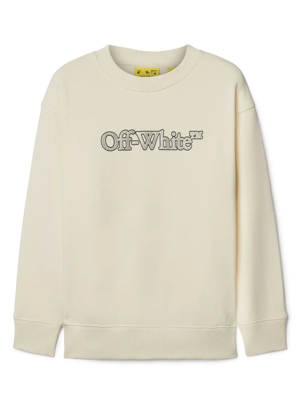 Image 1 of Off-White Kids Big Bookish cotton sweatshirt