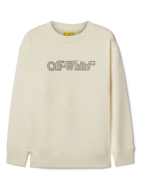 Off-White Kids Big Bookish cotton sweatshirt