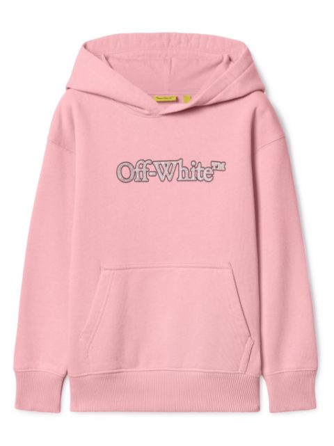 Off-White Kids Big Bookish cotton hoodie