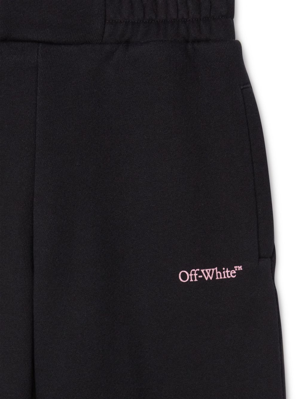 Shop Off-white Bookish Cotton Track Pants In Black