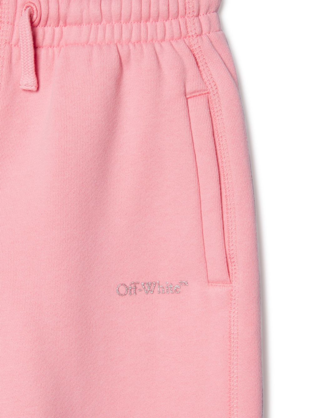 Off-White Kids Bookish katoenen trainingsbroek Roze