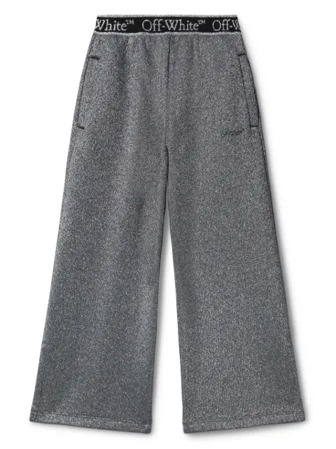 Off-White Kids Bookish logo-waistband trousers