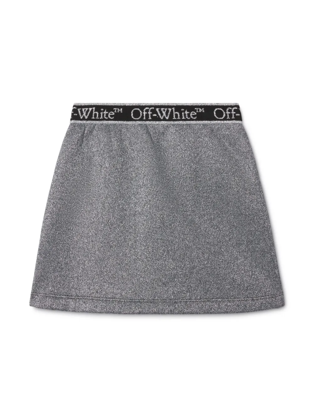 Off-White Kids Bookish katoenen rok met logoband Grijs