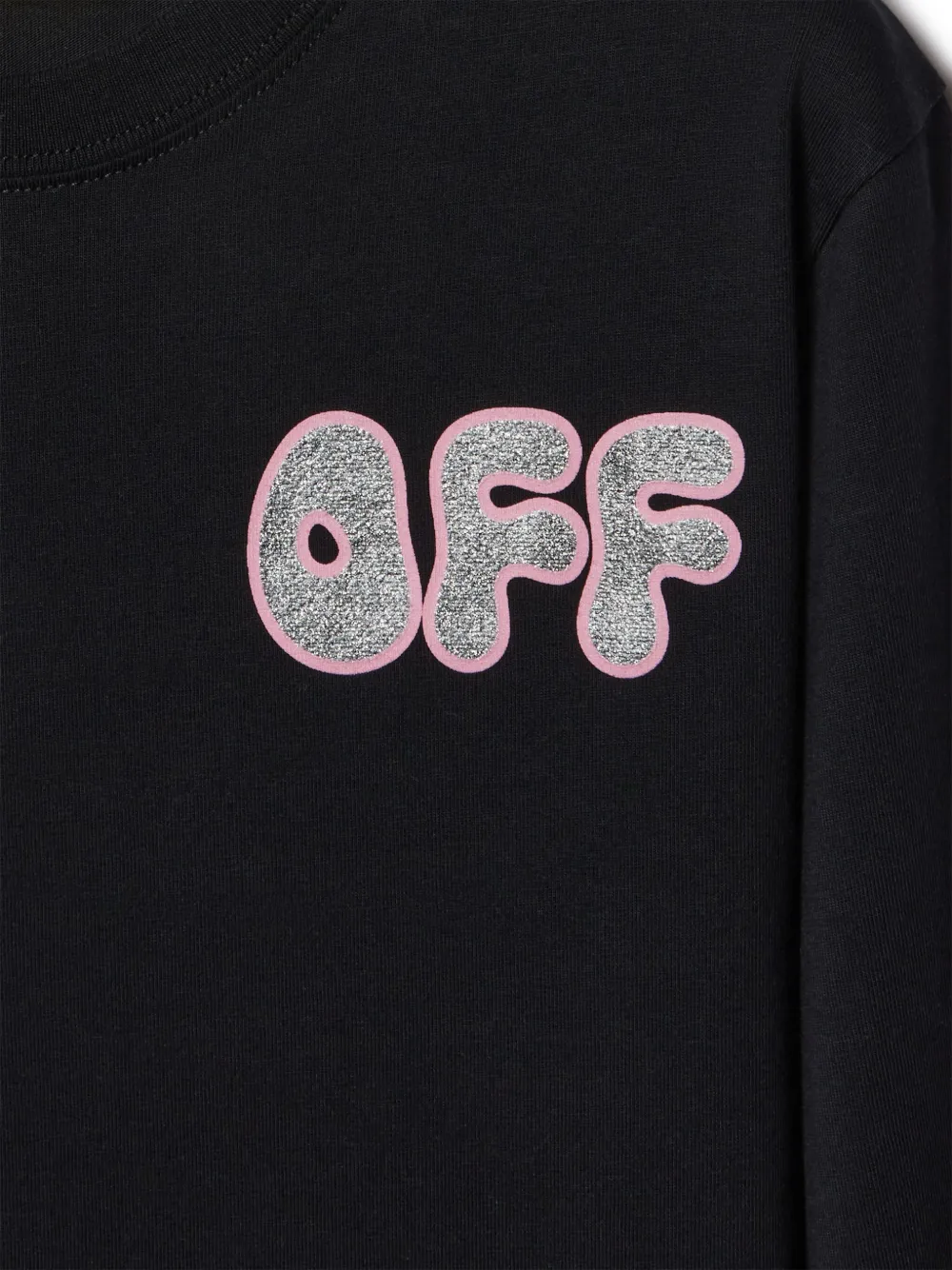 Off-White Kids Katoenen jurk met chunky Arrow Zwart
