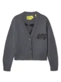 Off-White Kids Arrow Chunky textured-logo cardigan - Grey