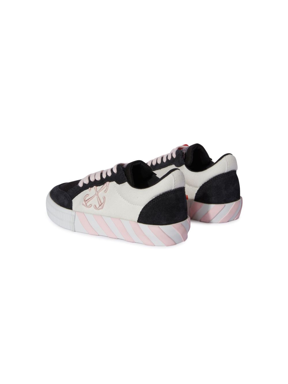 Off-White Kids Low Vulcanized sneakers met vlakken Zwart