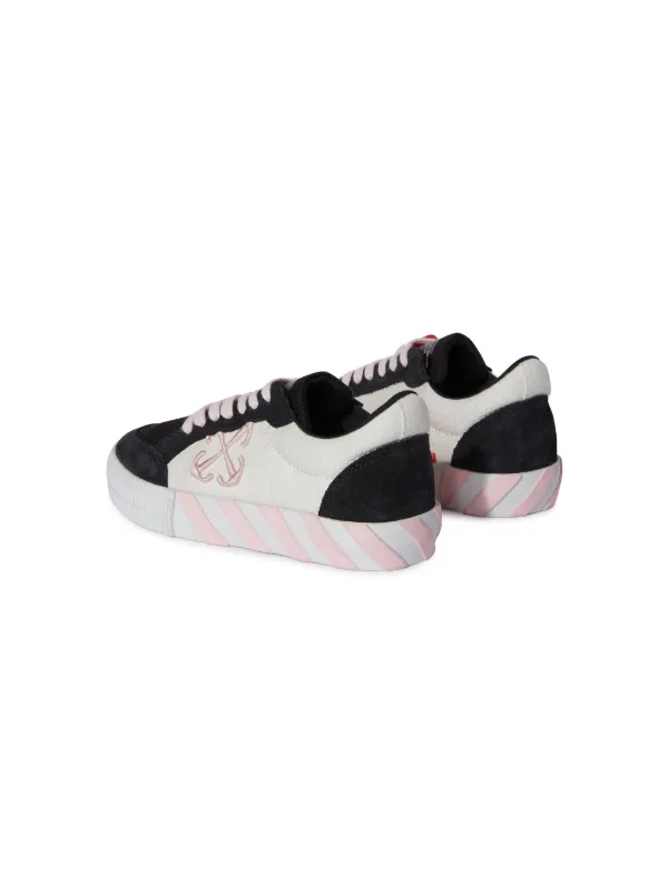 Off-White Kids Low Vulcanized Panelled Sneakers Black FARFETCH EG