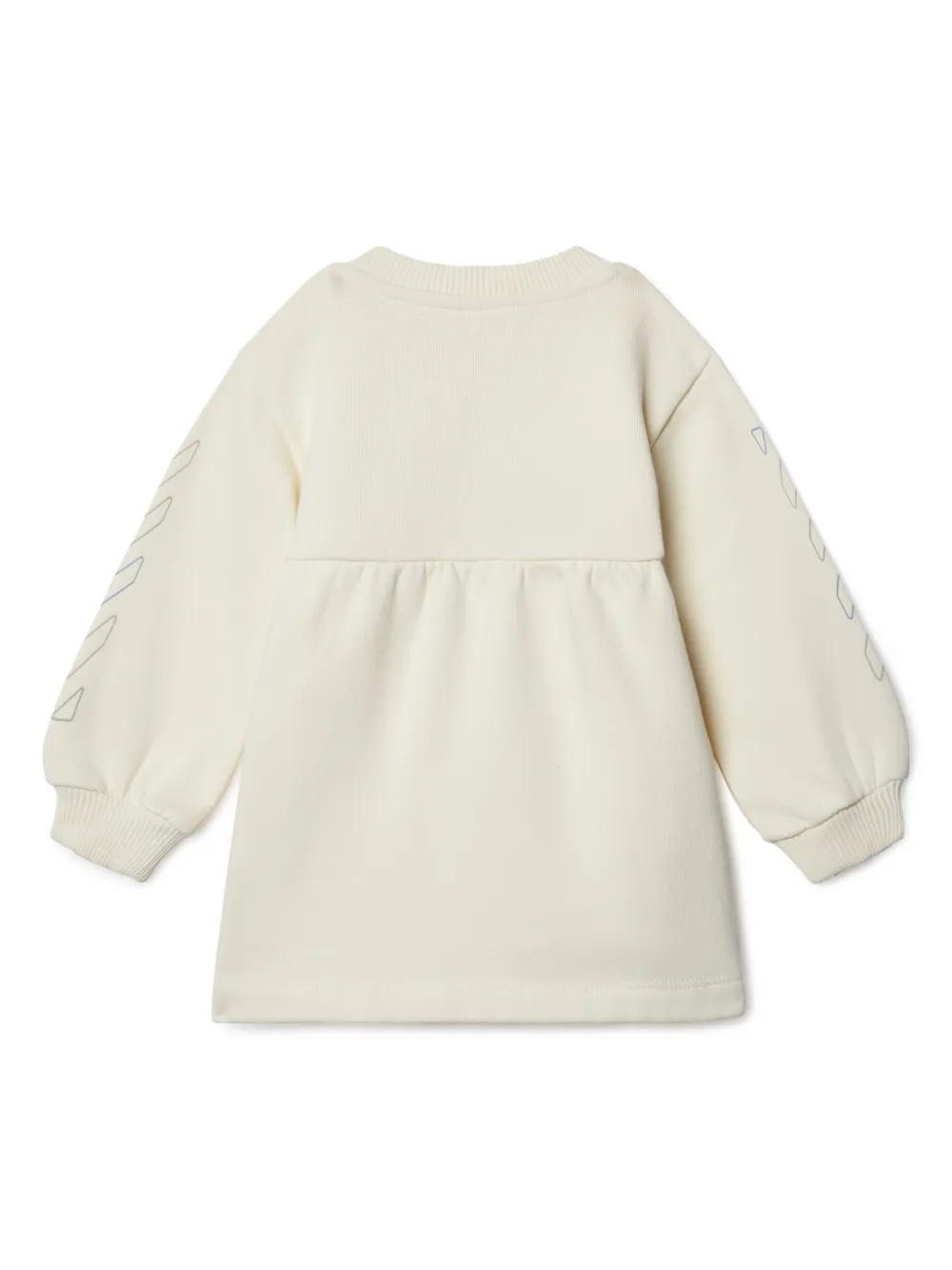 Off-White Kids Katoenen jurk met print - Wit