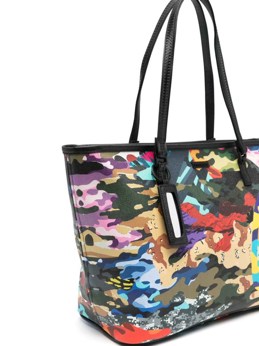 Shop Sprayground Kid Camouflage-print Tote Bag In Black