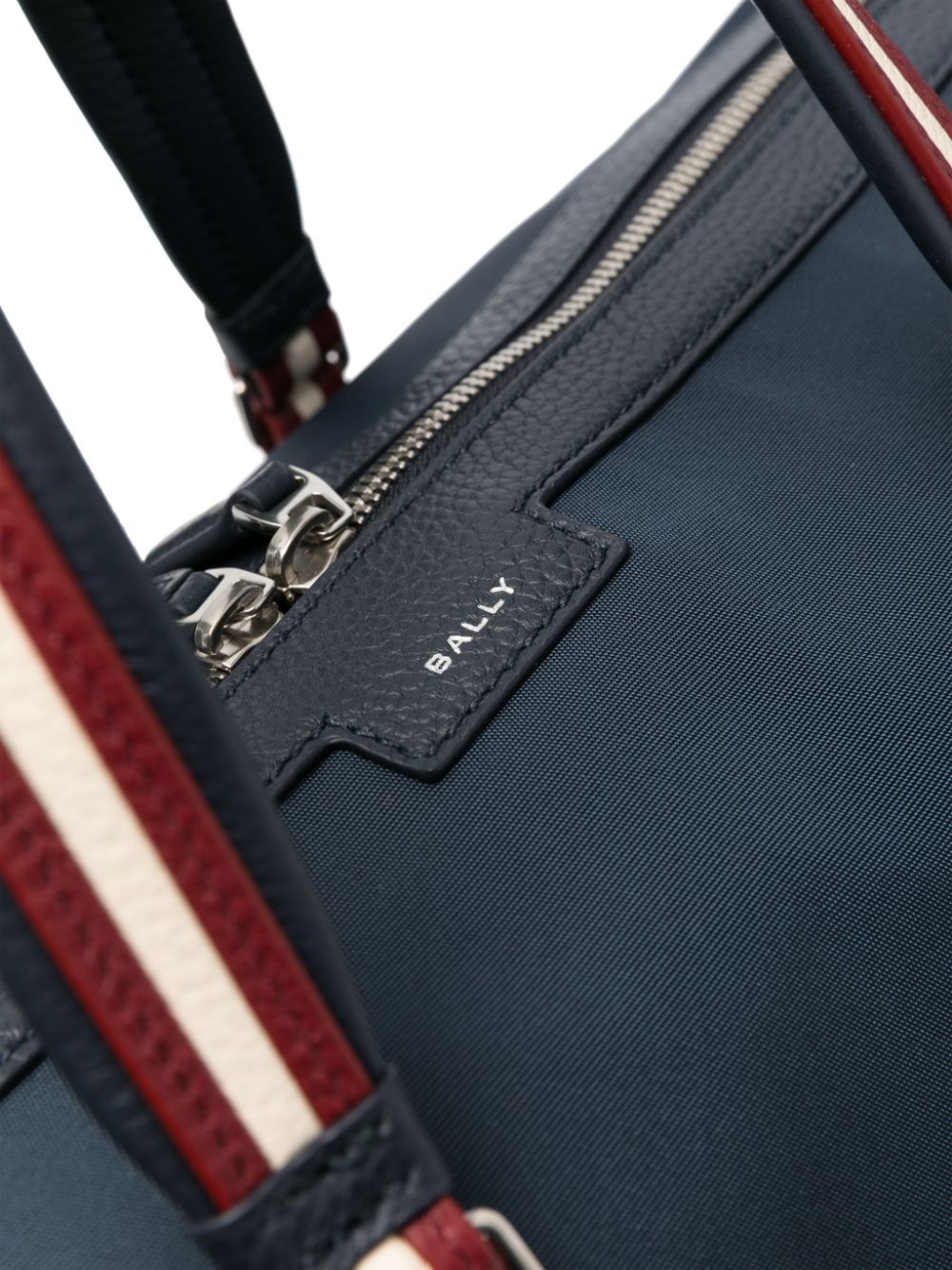 Shop Bally Code Stripe-detail Travel Bag In 蓝色