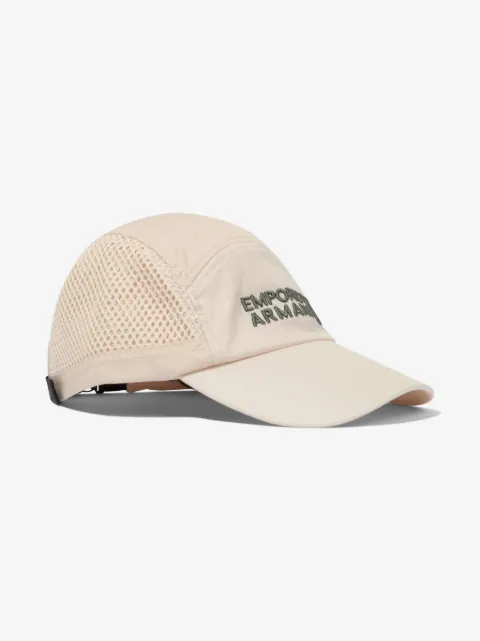 Emporio Armani Kids logo-embroidered mesh-panelled cap