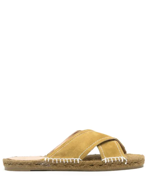 Castañer crossover-straps suede espadrilles