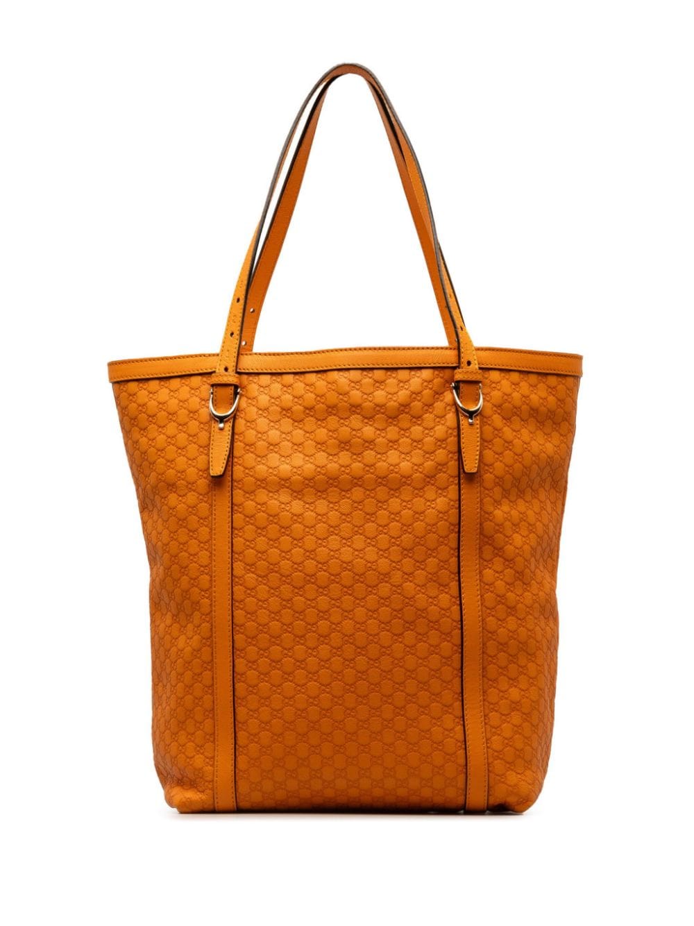 Pre-owned Gucci 2000-2015 Nice Microssima Tote Bag In Orange