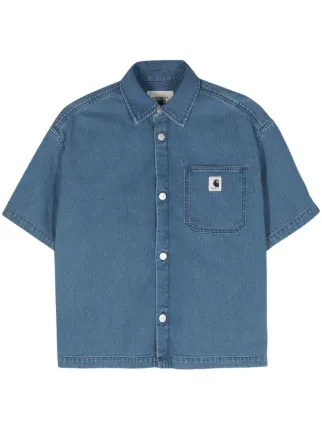 Carhartt wip denim shirt hotsell