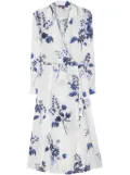 Ralph Lauren Collection floral-print wrap midi dress - White