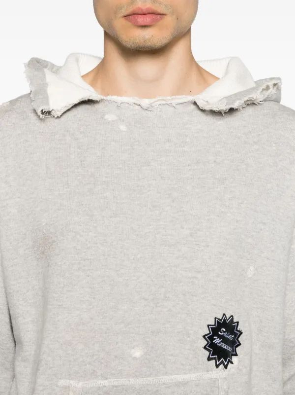 50%OFF SAINT MXXXXXX JP FARFETCH | グレー | パーカー ダメージ トップス
