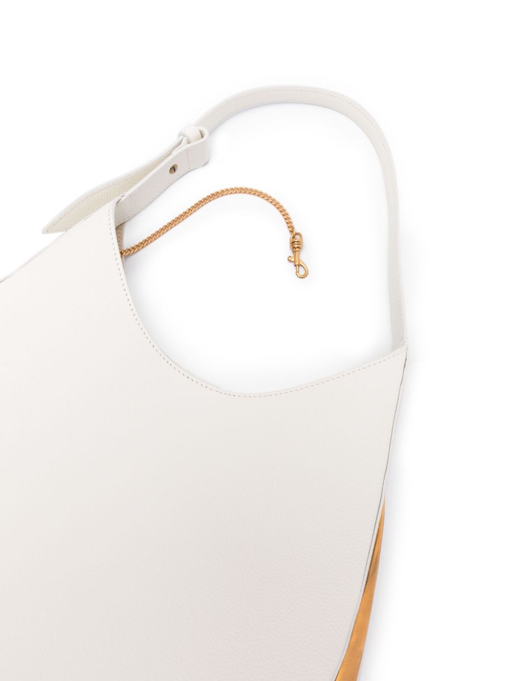 Shop Benedetta Bruzziches Amalia Leather Shoulder Bag In White