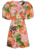 Cara Cara floral-print cotton mini dress - Pink