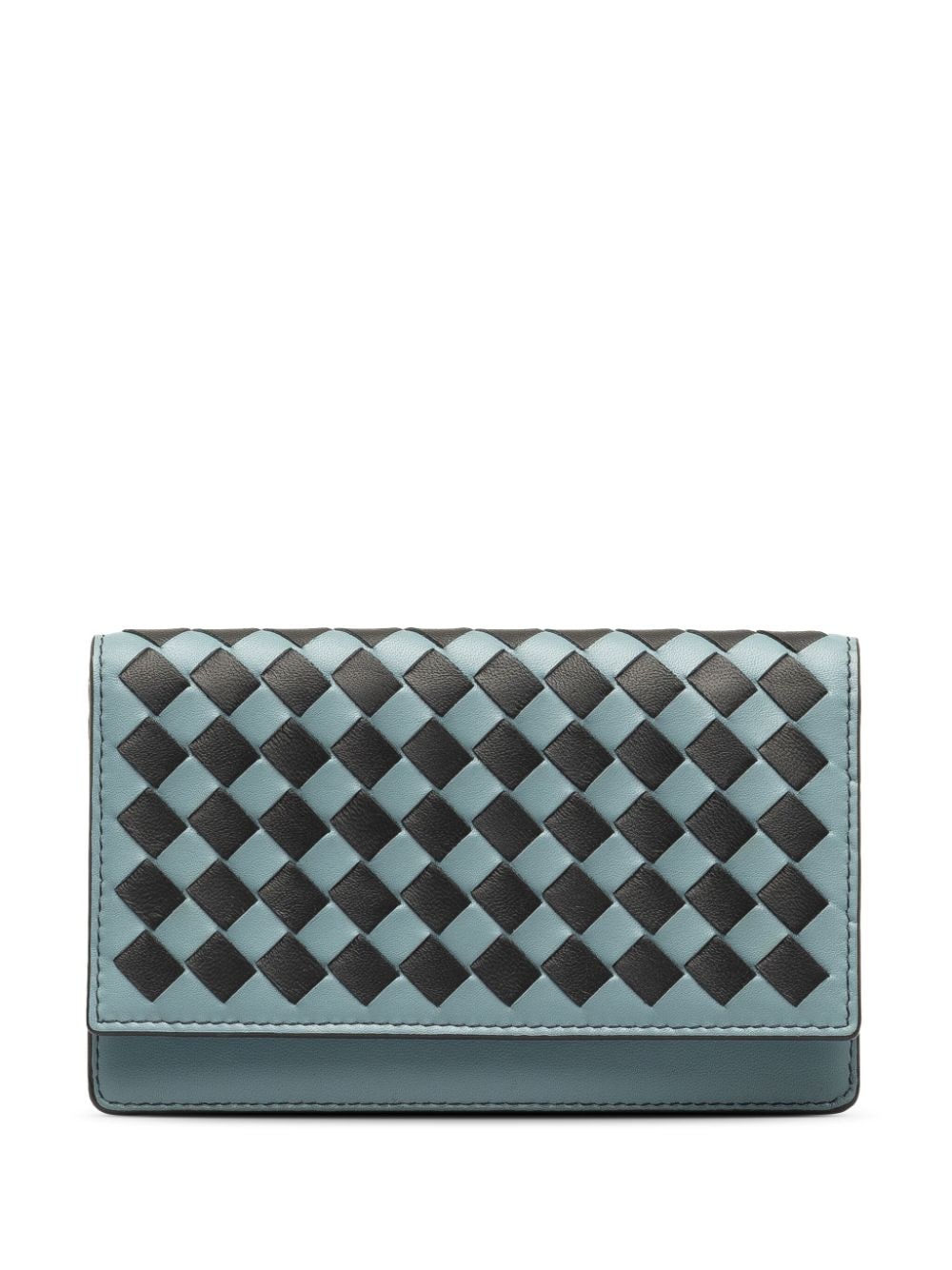 Pre-owned Bottega Veneta 2012-2020 Intrecciato Leather Wallet In Blue