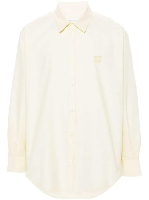 Maison Kitsuné Contour Fox Head-embroidery cotton shirt 