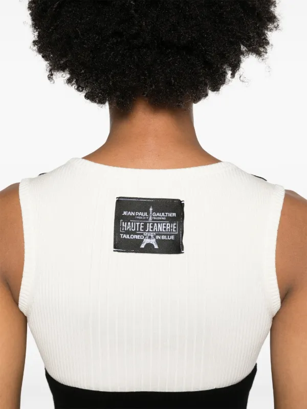 Jean Paul Gaultier Madone ribbed-knit Dress | Black