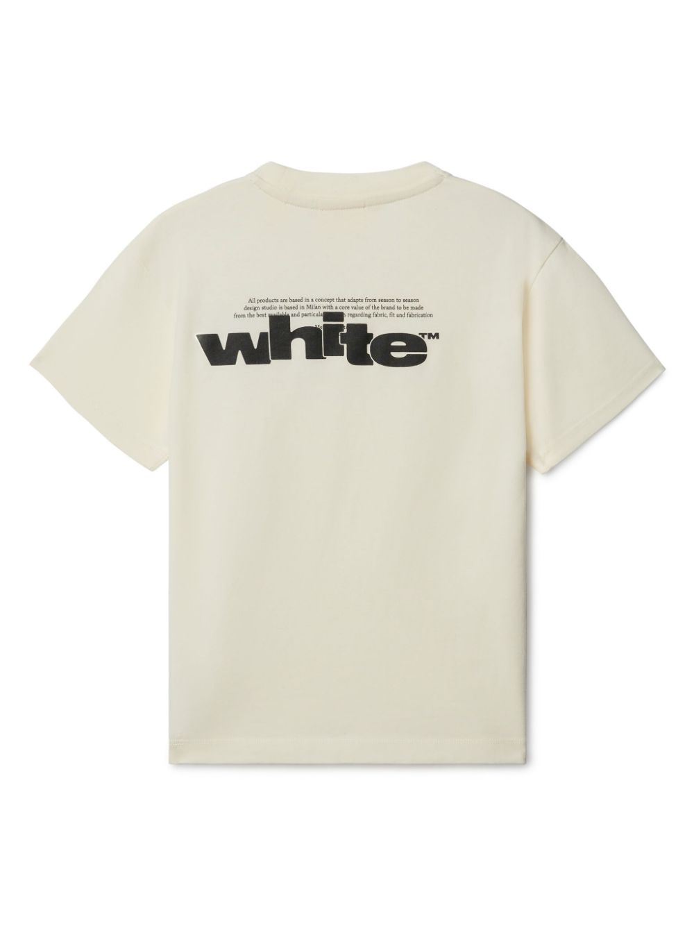 Off-White Kids Type Graphic cotton T-shirt - Neutrals