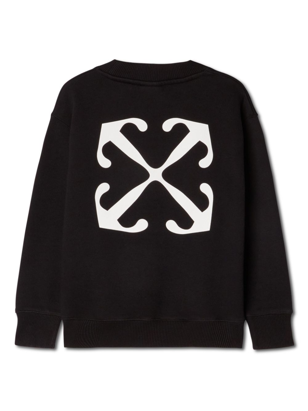 Off-White Kids Off Stamp cotton sweatshirt - Black