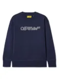 Off-White Kids Big Bookish cotton sweatshirt - Blue