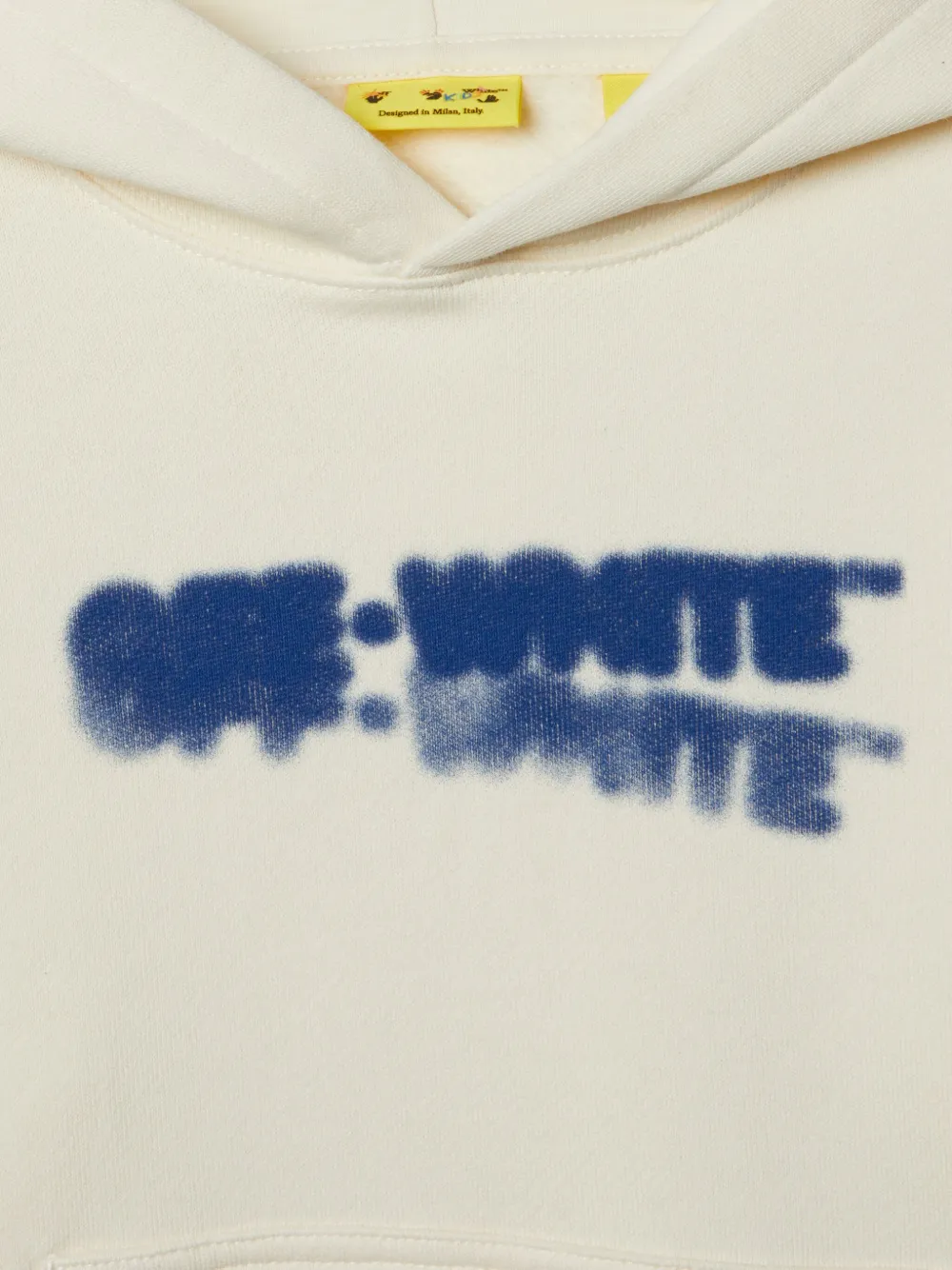 Off-White Kids Katoenen hoodie met print Wit