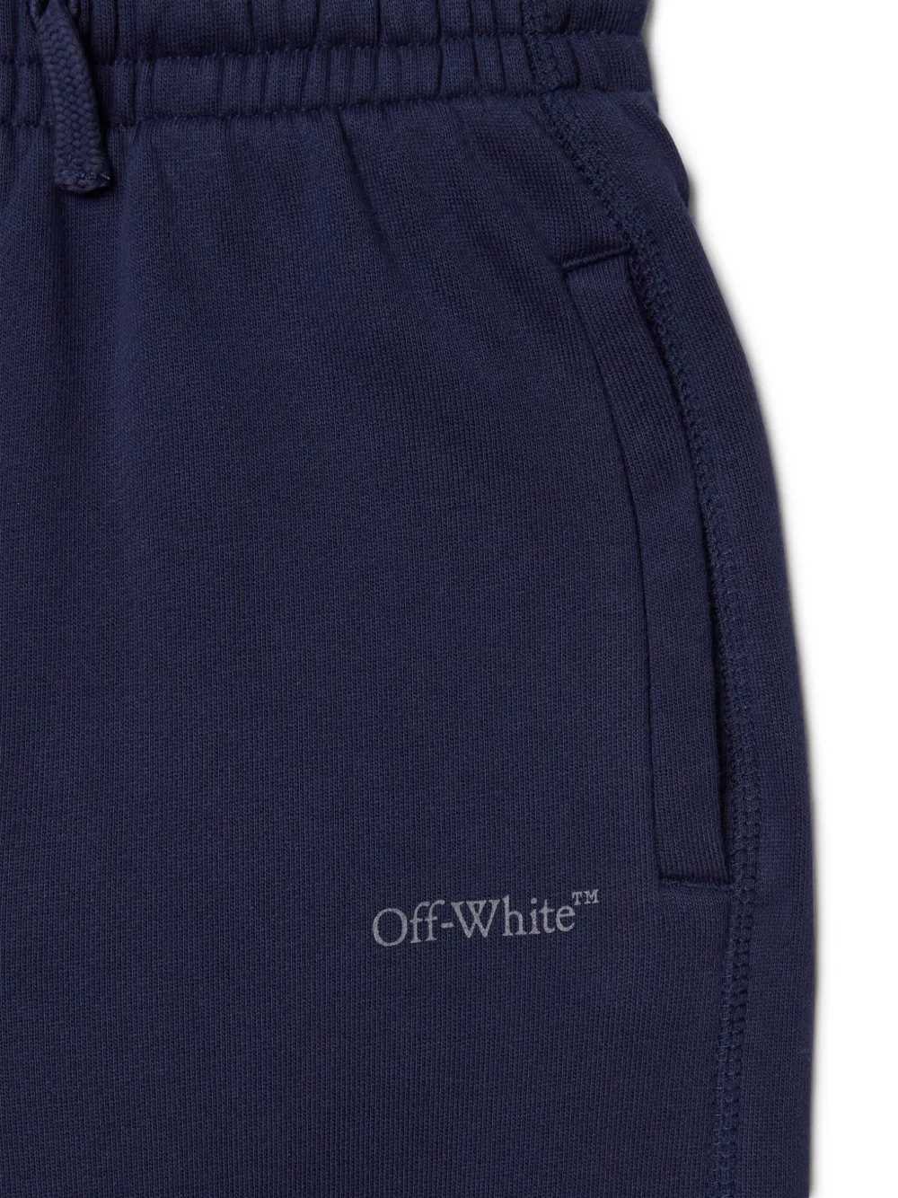 Off-White Kids Bookish katoenen trainingsbroek Blauw