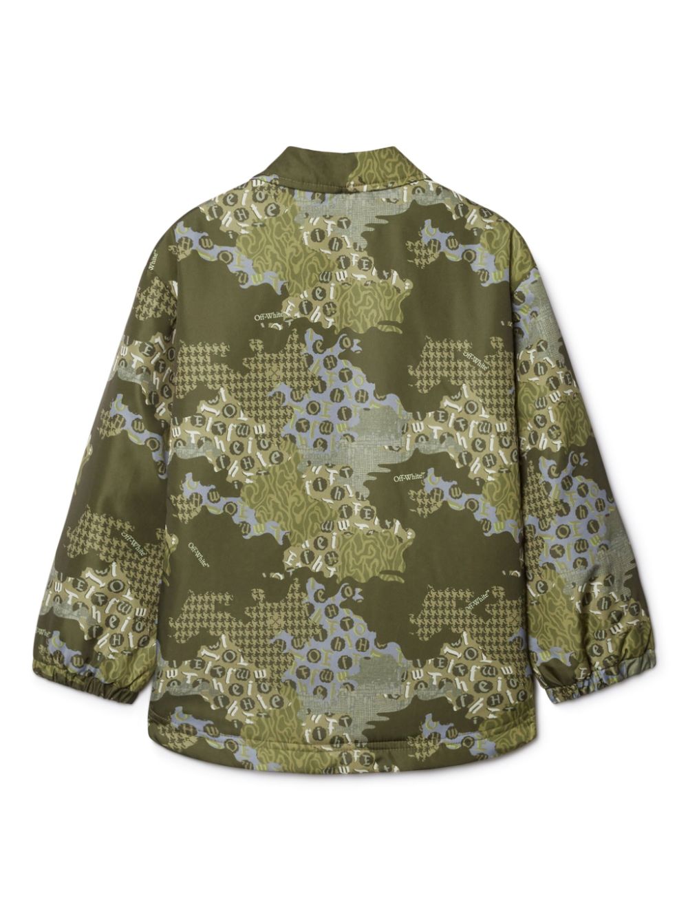 Off-White Kids Crazy Camo padded jacket - Green