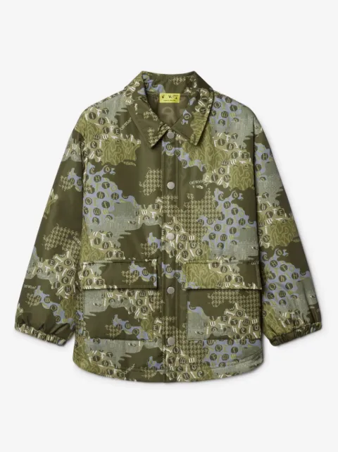 Off-White Kids Crazy Camo padded jacket