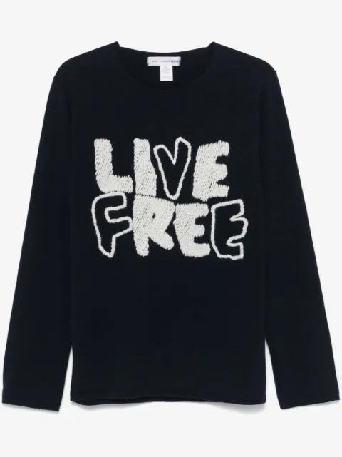 Comme Des Garçons Shirt x Fred Perry pull Live Free
