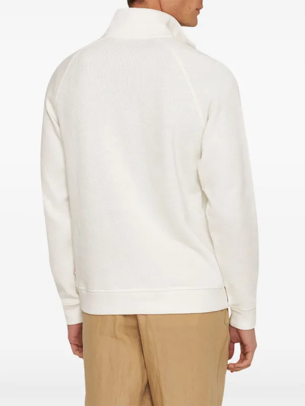 Orlebar ホワイト長袖ポロシャツ BROWN ORLEBAR ホワイト長袖ポロシャツ BROWN ORLEBAR Brown Classic White | トップス