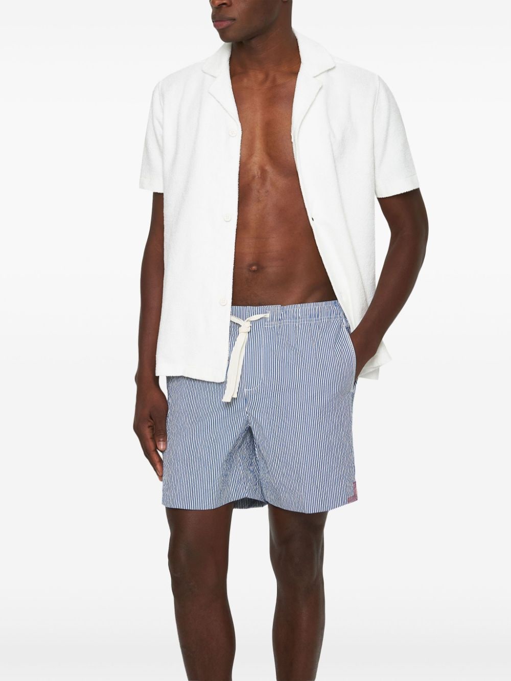 Shop Orlebar Brown Alex Shorts In Blue