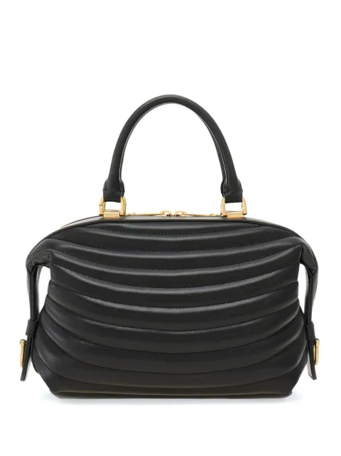 Ferragamo bowling quilted tote bag 