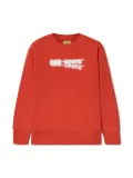 Off-White Kids Arrow Faded cotton sweatshirt - Red