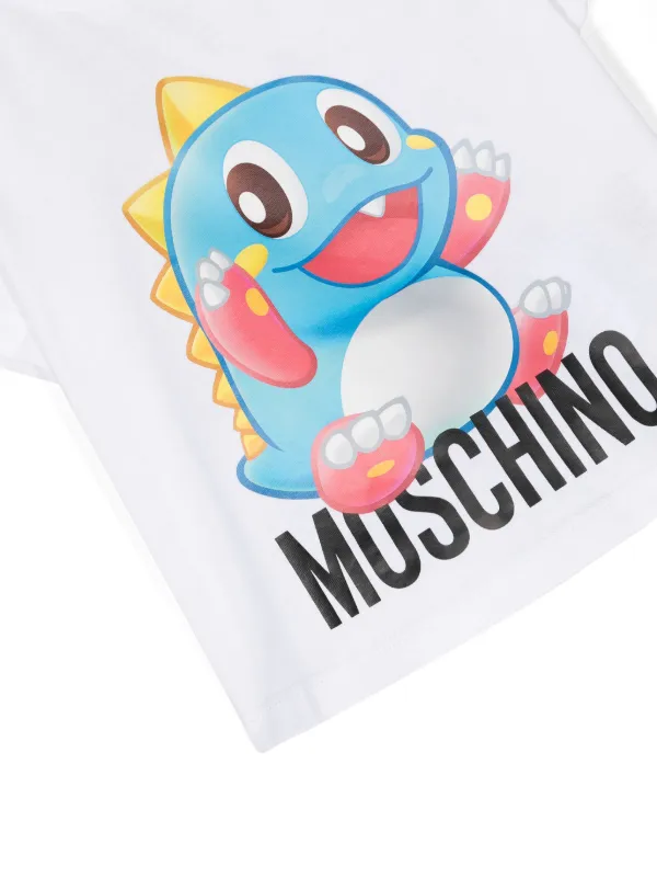 Moschino Kids T-shirt Con Stampa Puzzle Bobble | Bianco