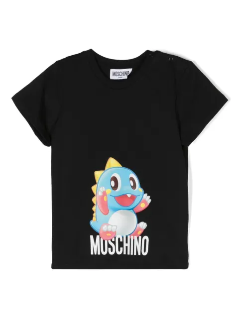Moschino Kids Puzzle Bobble-print cotton T-shirt